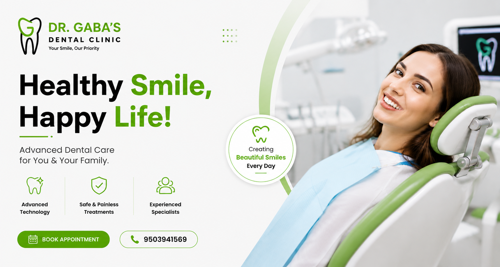 Healthy Smile Happy Life Dental Clinic Banner